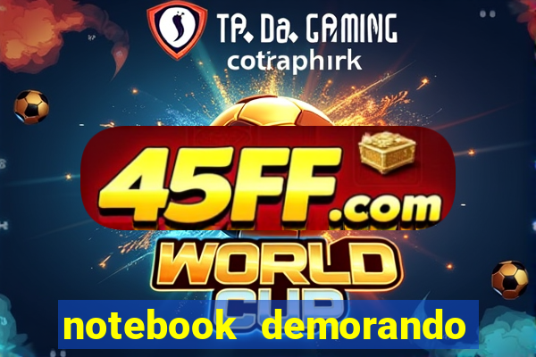 notebook demorando para ligar tela preta